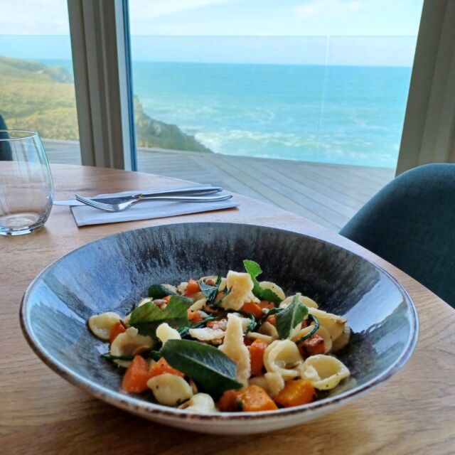 Join us this week at Lewinnick Lodge and tantalise your taste buds with our newest vegetarian starter.

Start your meal with our Butternut Squash Orecchiette Pasta – a light and flavourful dish that's sure to delight.

It's finished with toasted seeds, truffle oil, samphire, and sage before being topped off with a parmesan crisp.

Give it a try, we would love to know your thoughts.

#LewinnickLodge #TheLewinnickLodge #Cornwall #VisitCornwall #OrecchiettePasta #ButternutSquashPasta #Vegetarian #GoodFood